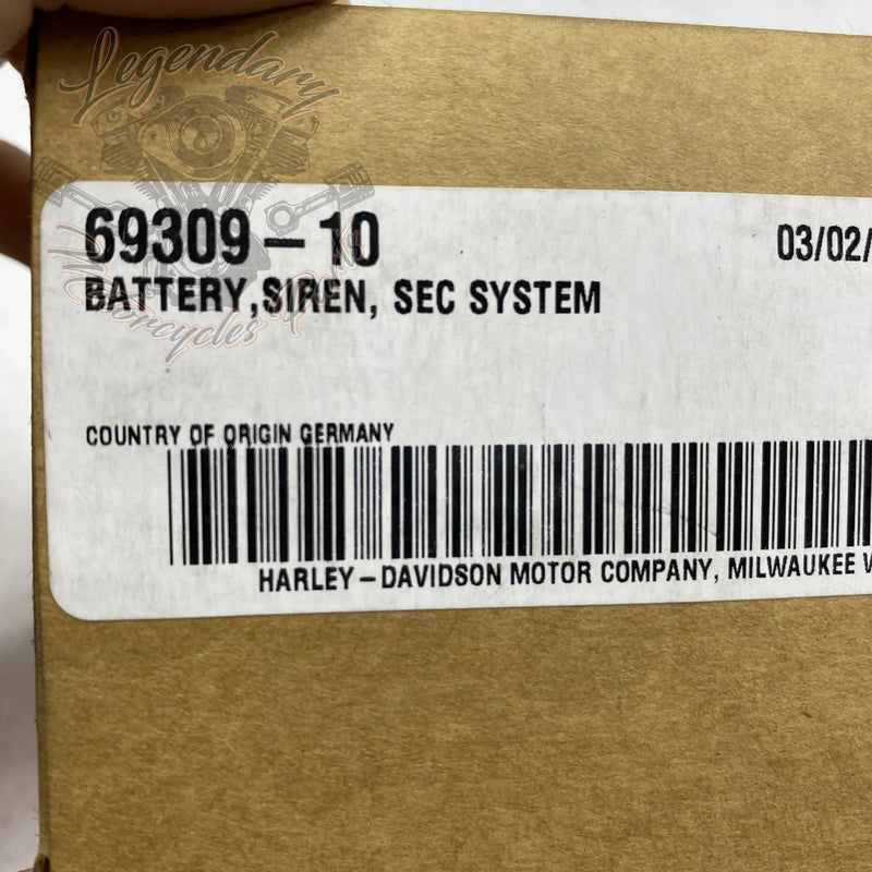 Siren Battery OEM 69309-10