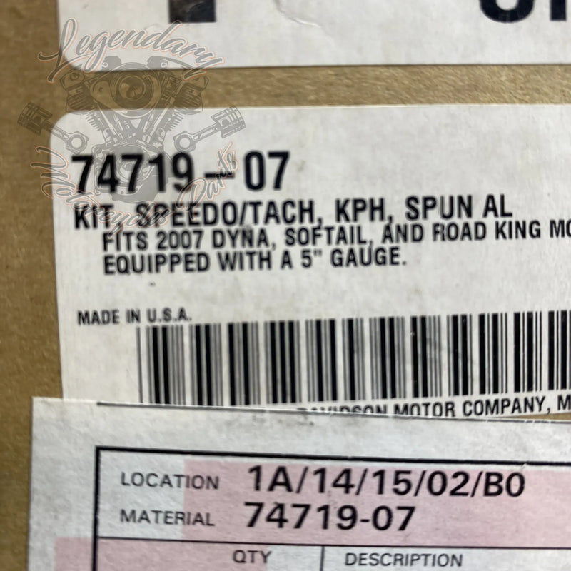 3-in-1 Meter: Speedometer, Tachometer, and Gauge OEM 74719-07