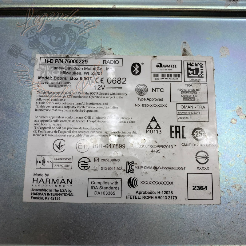 Regulador de voltaje OEM 76000229