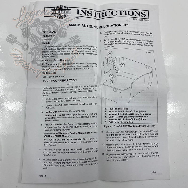Kit de relocalisation d’antenne OEM 76556-09