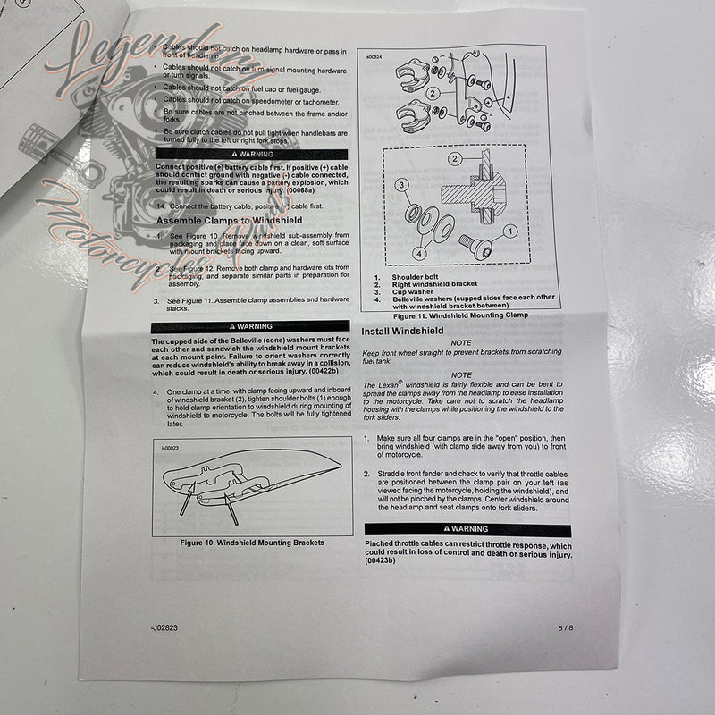 Abnehmbare Windschutzscheibe OEM 58063-04