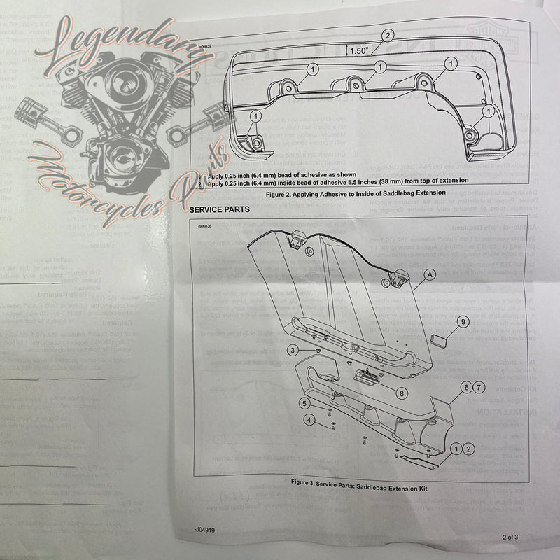 Satteltaschen-Erweiterungskit OEM 90999-09