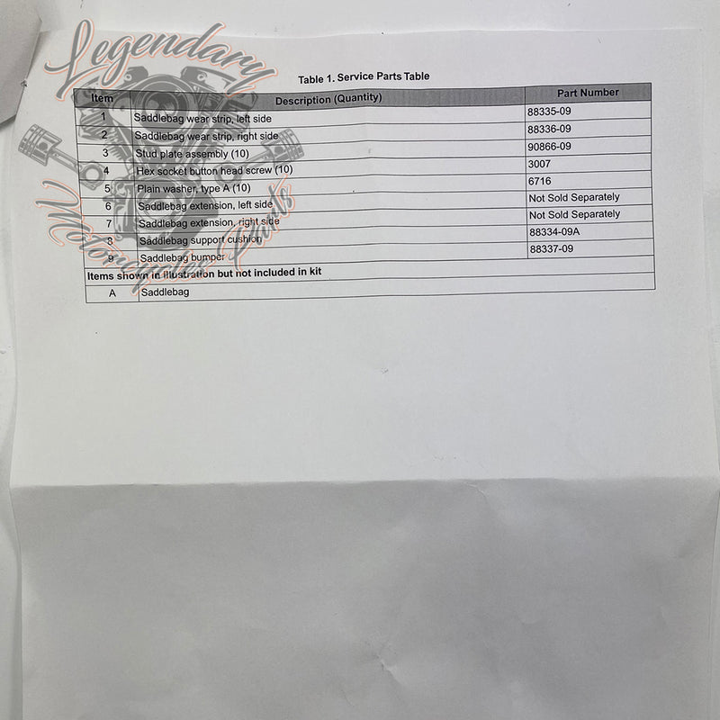 Satteltaschen-Erweiterungskit OEM 90999-09