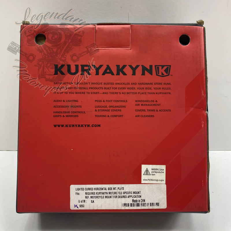 Soporte de matrícula lateral OEM 9253