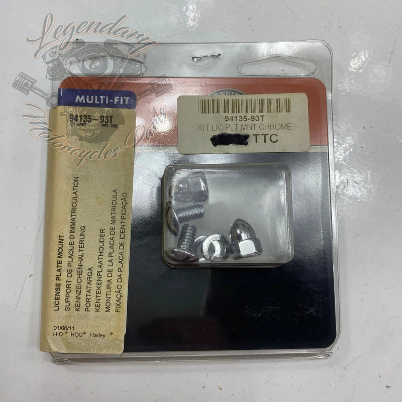 Komplet vijakov za montažo registrske tablice 1/4"-20 OEM 94135-93T