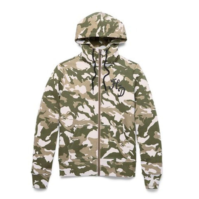 Gilet à capuche zippé camouflage Salute - Femme