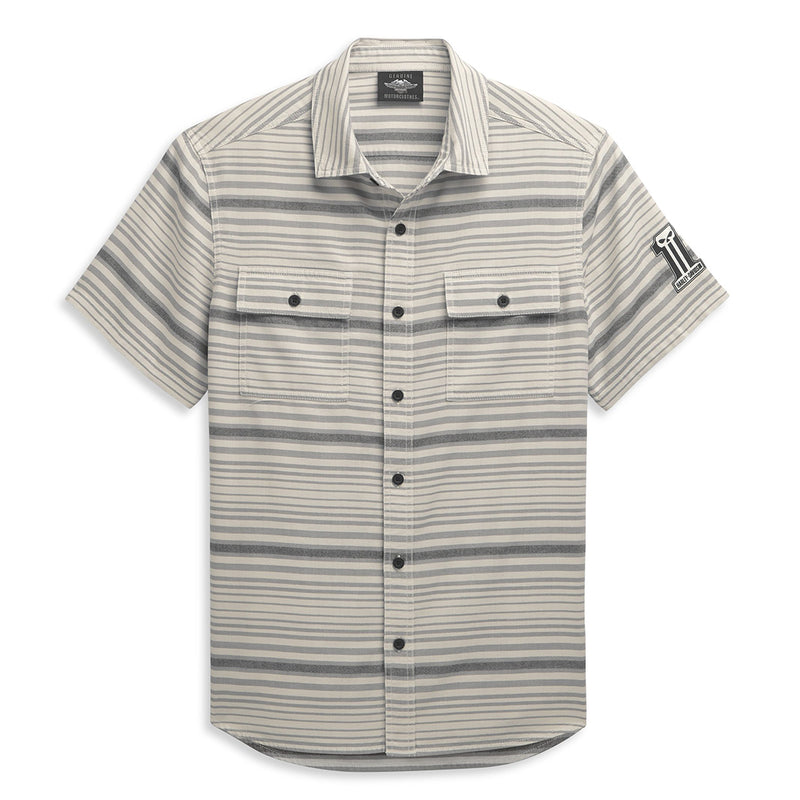 Chemisier Décontracté à Col Chemise Rayé Chemisier Décontracté à Col Chemise Rayé