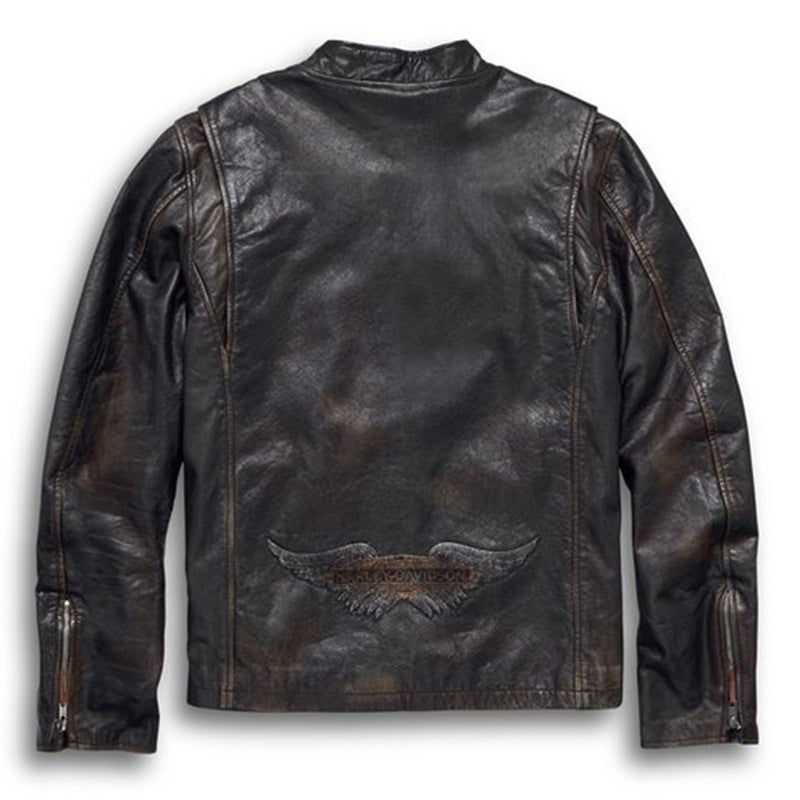 Speed Distressed Leather Jacket - Herren