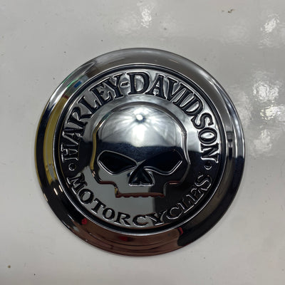 Skull Fuel Tank Cap Medallion OEM 99669-04