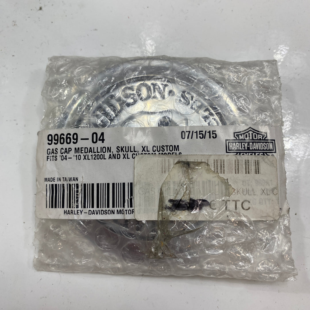 Skull Fuel Tank Cap Medallion OEM 99669-04 – Legendary Parts