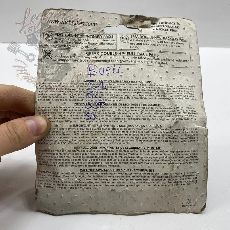 Sintered Brake Pads Ref FA424HH