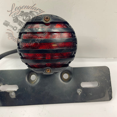 Lights and license plate holder
