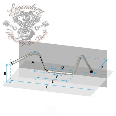 Manillar Z-Bar, puño y cable de embrague