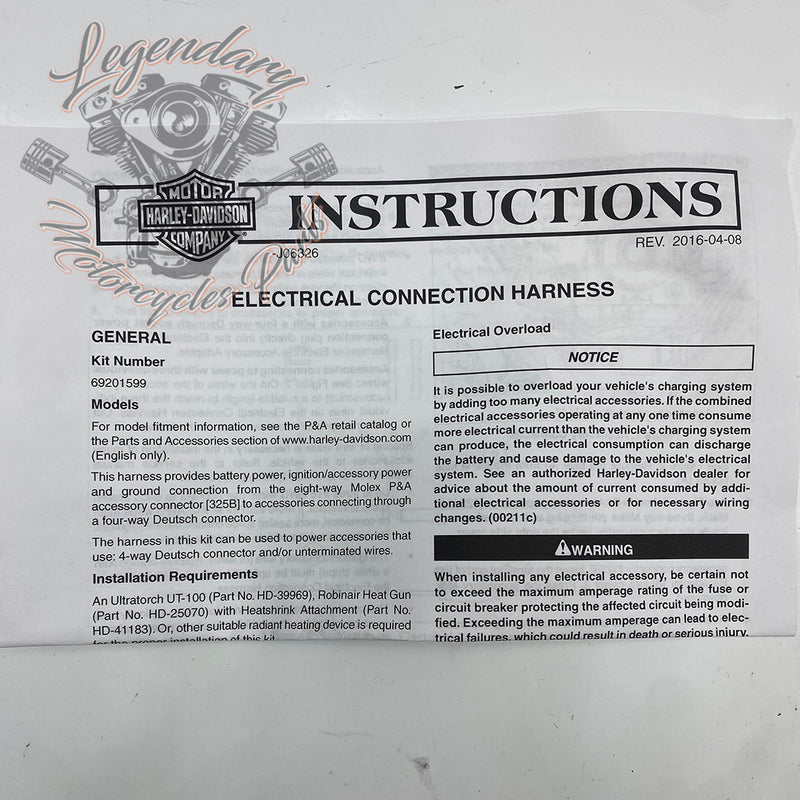 Electrical Connection Upgrade Kit OEM 69201599