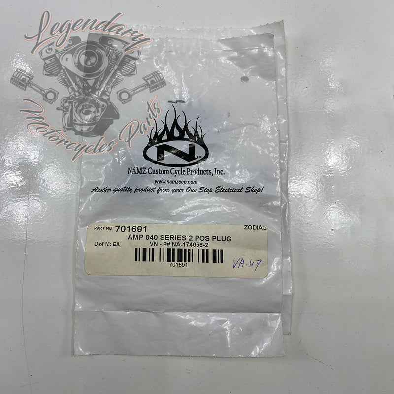 AMP 040 Male 2-wire Plug Réf. 701691