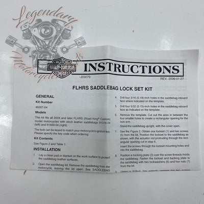 Rigid Saddlebag Security OEM 46287-04