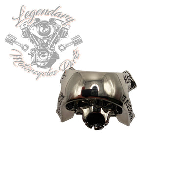 Anillo de acero con calavera de pistón Harley Davidson Ref. STR002