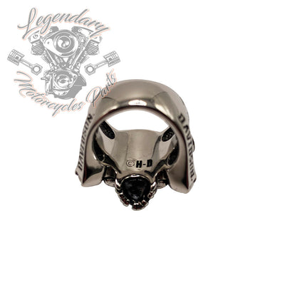 Anillo de acero con calavera de pistón Harley Davidson Ref. STR002