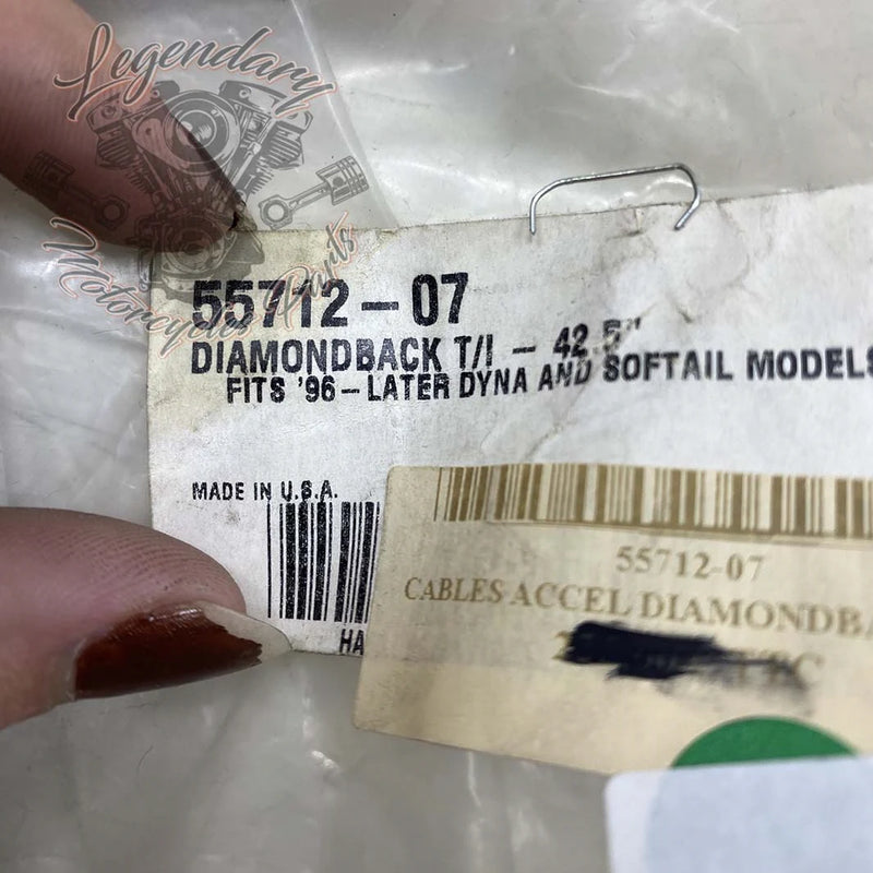 Cabo do Acelerador Diamond Black OEM 55712-07
