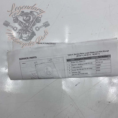 Spodnja zavorna cev Diamond Black OEM 41800228