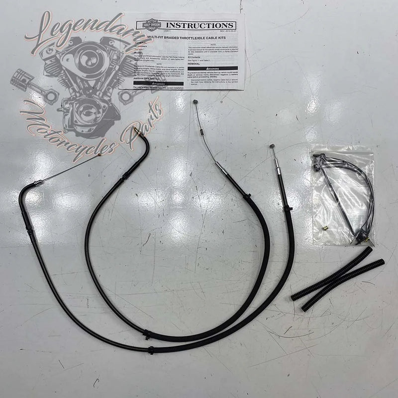 Cabos de acelerador de ida e volta Diamond Black OEM 38946-09