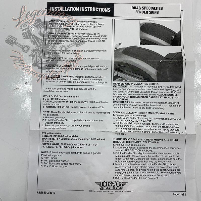 Guardabarros trasero OEM 1405-0152