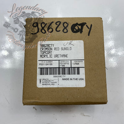Peinture acrylique top coat "Red Sunglo" OEM 98628CTY