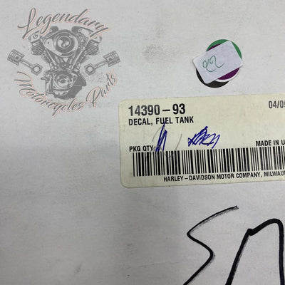 Loghi del serbatoio OEM 14390-93