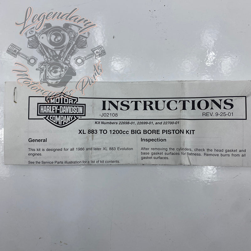 Piston Conversion Kit OEM 22698-01