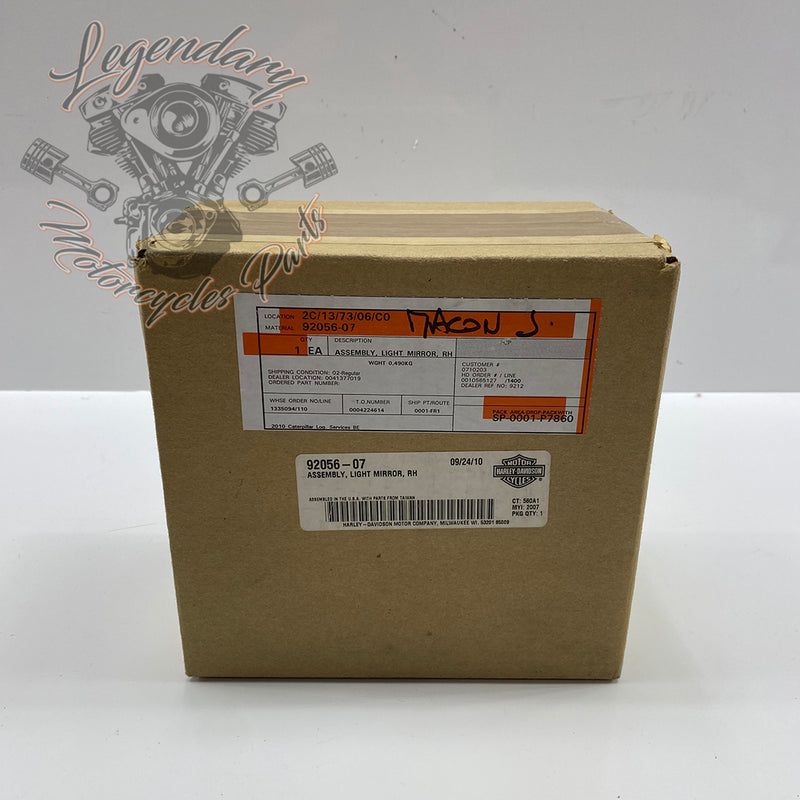 Specchio destro con indicatore di direzione integrato OEM 92056-07