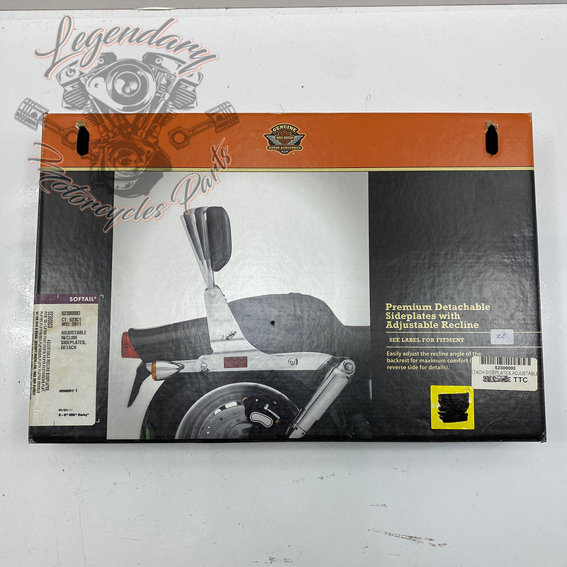 Plaques latérales réglables de sissy bar OEM 52300003
