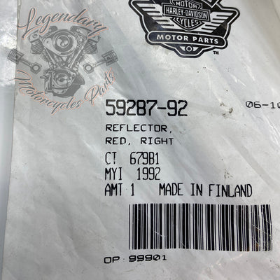 Catadioptre rouge OEM 59287-92