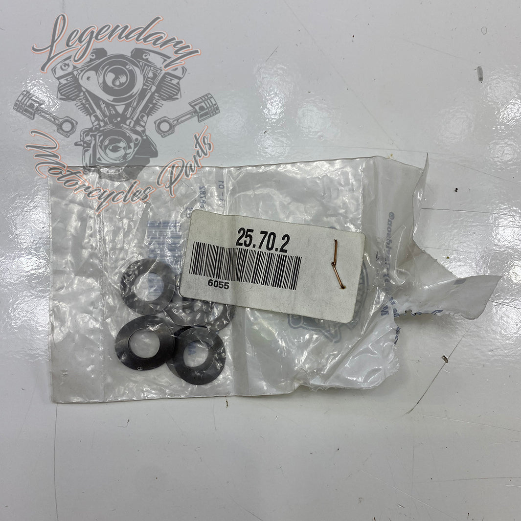 Rondelle A Molla Per Poggiapiedi Harley-Davidson - 10 Pezzi, Acciaio, Sostituisce OEM 50912-72 - 4