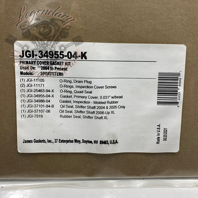 Guarnizione del carter primario Réf. JGI-34955-04-K