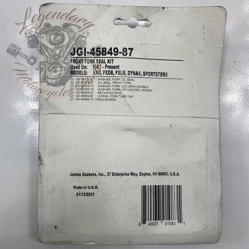 39mm Fork Seal Kit Réf. JGI-45849-87