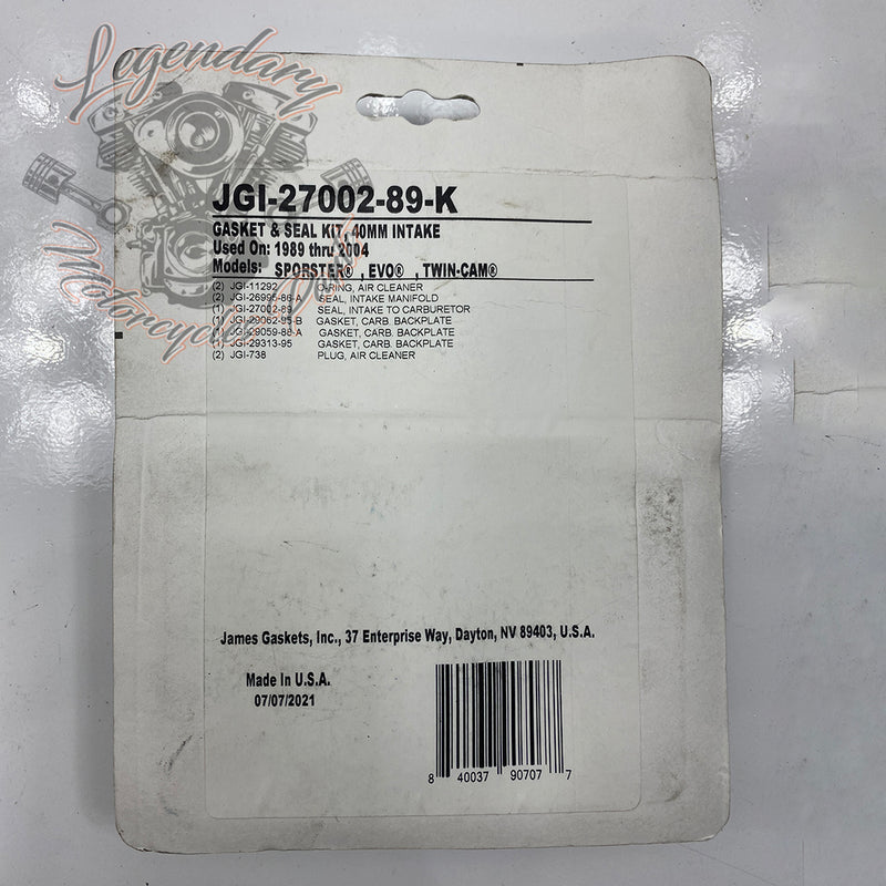 Intake Manifold Gasket Kit Réf. JGI-27002-89-K