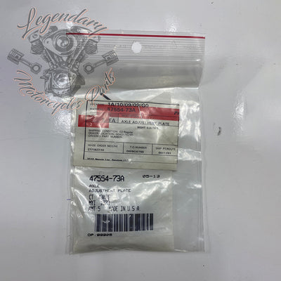 Platine de tendeur d'axe de roue arrière OEM 47554-73A
