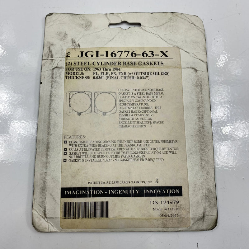 Junta de base de cilindro OEM JGI-16776-63-X