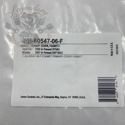 Tesnilo primarnega pokrova OEM JGI-60547-06-F