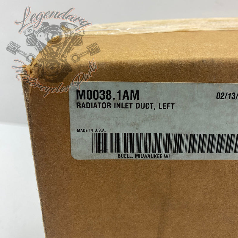 Left Radiator Inlet Duct OEM M0038.1AM
