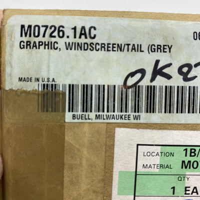 Windscherm sticker / achterspatbord sticker OEM M0726.1AC