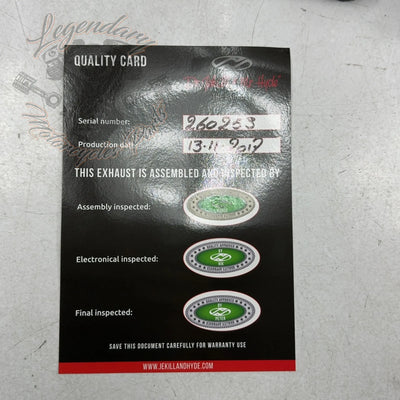 Silenziatore a valvola per Softail M8