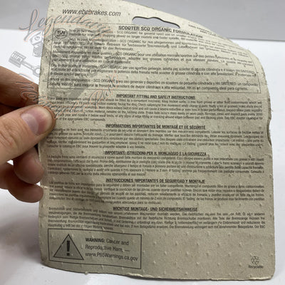 Organic Brake Pads Ref SFA199