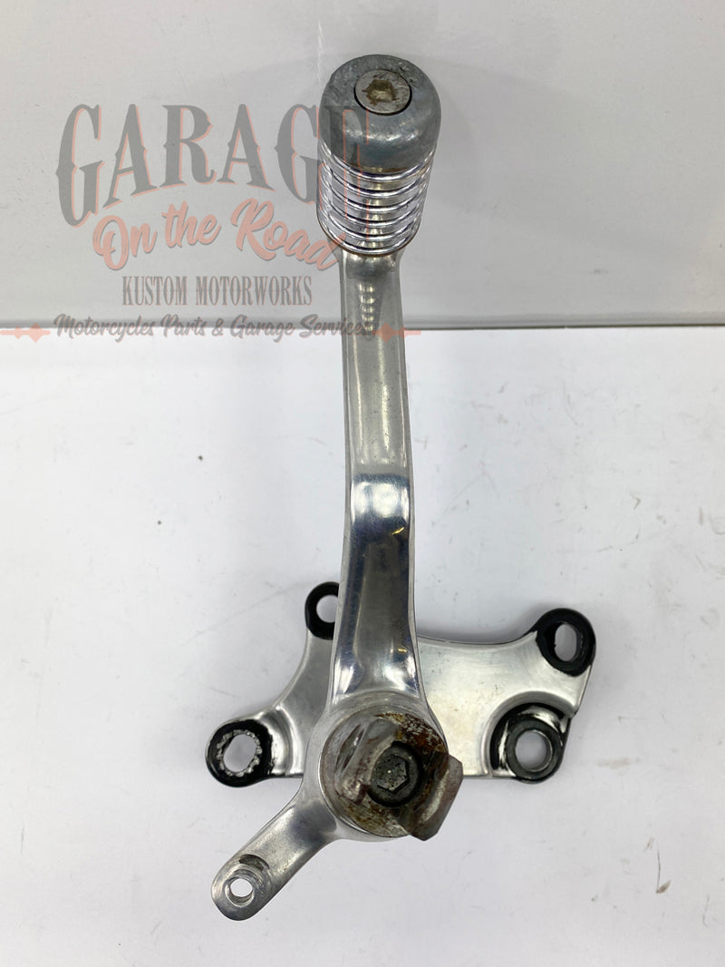 Driver footrest and gear pedal support