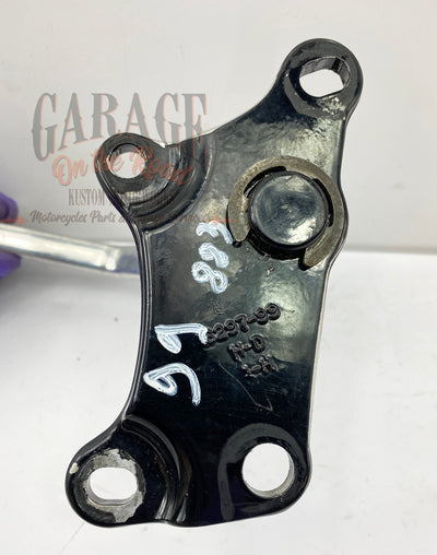 Driver footrest and gear pedal support