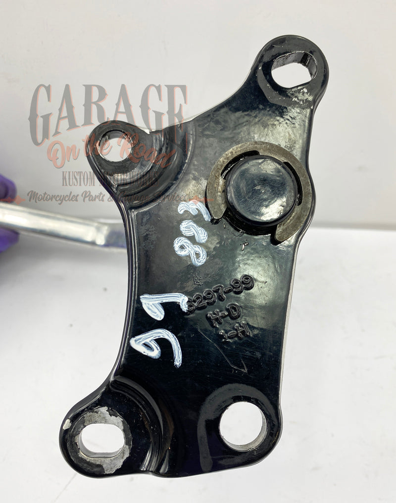 Driver footrest and gear pedal support