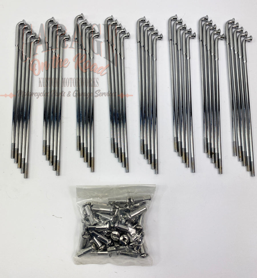 Lot De 120 Rayons Sapim 302mm – Noir – Tirage Droit 1,6/1,8 Mm – Neuf Pour Vélo